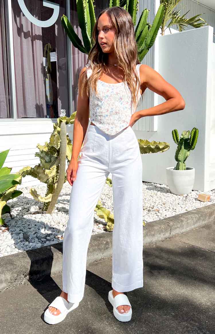 Julian Linen Pants White Image