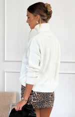 Love Lies Cream Sweater Image