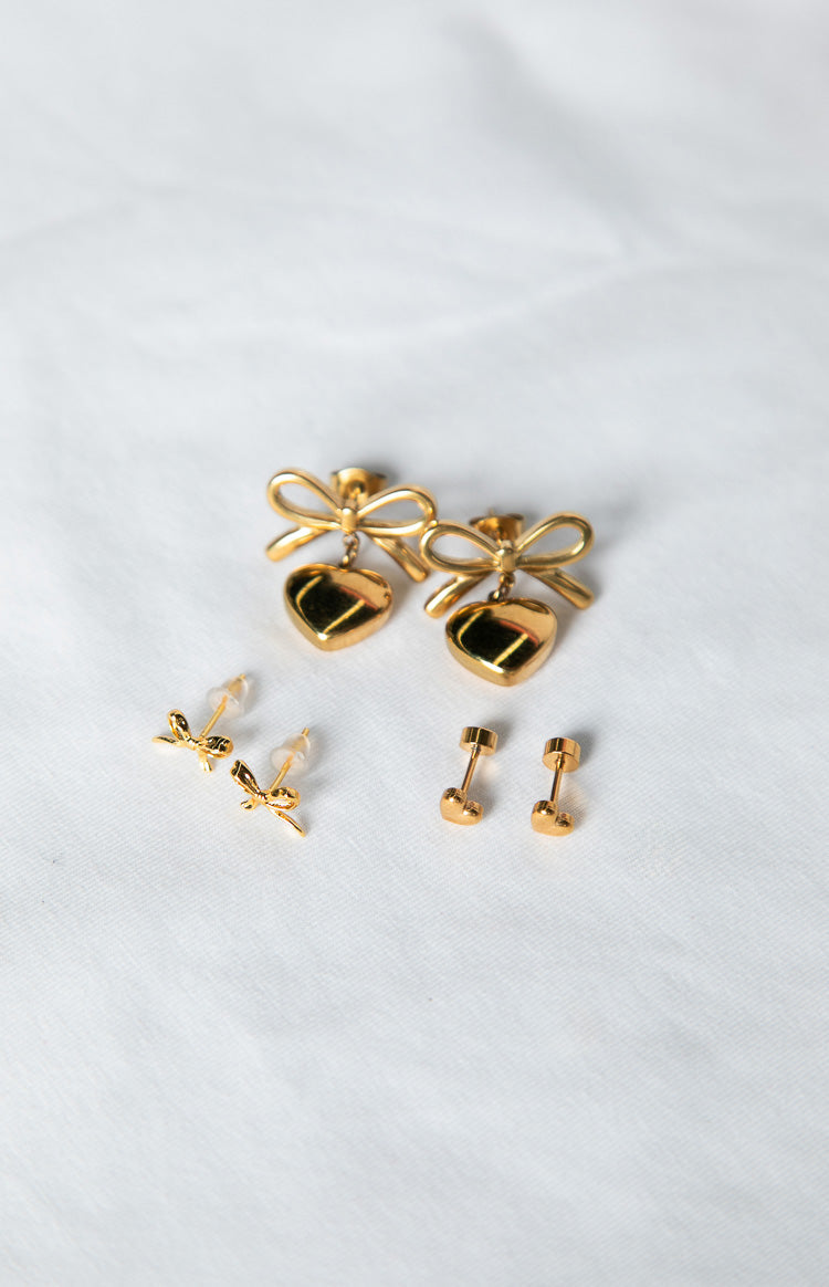 Rianne Gold Earrings 3 Pack (FREE over $110) Image