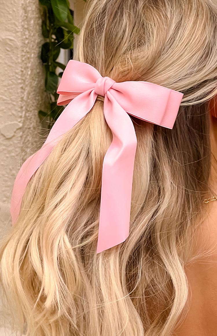 Whimsy Willow Pink Bow Hair Clip (FREE over $100) Image