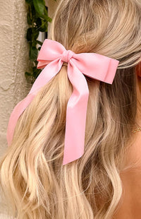 Whimsy Willow Pink Bow Hair Clip (FREE over $100)