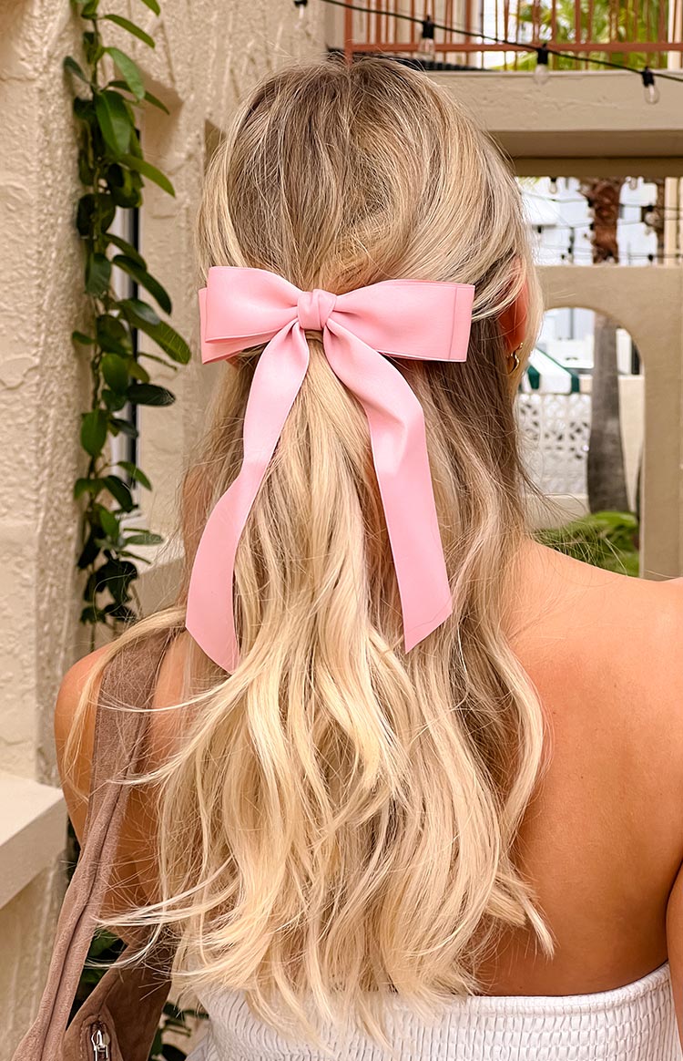 Whimsy Willow Pink Bow Hair Clip (FREE over $100) Image