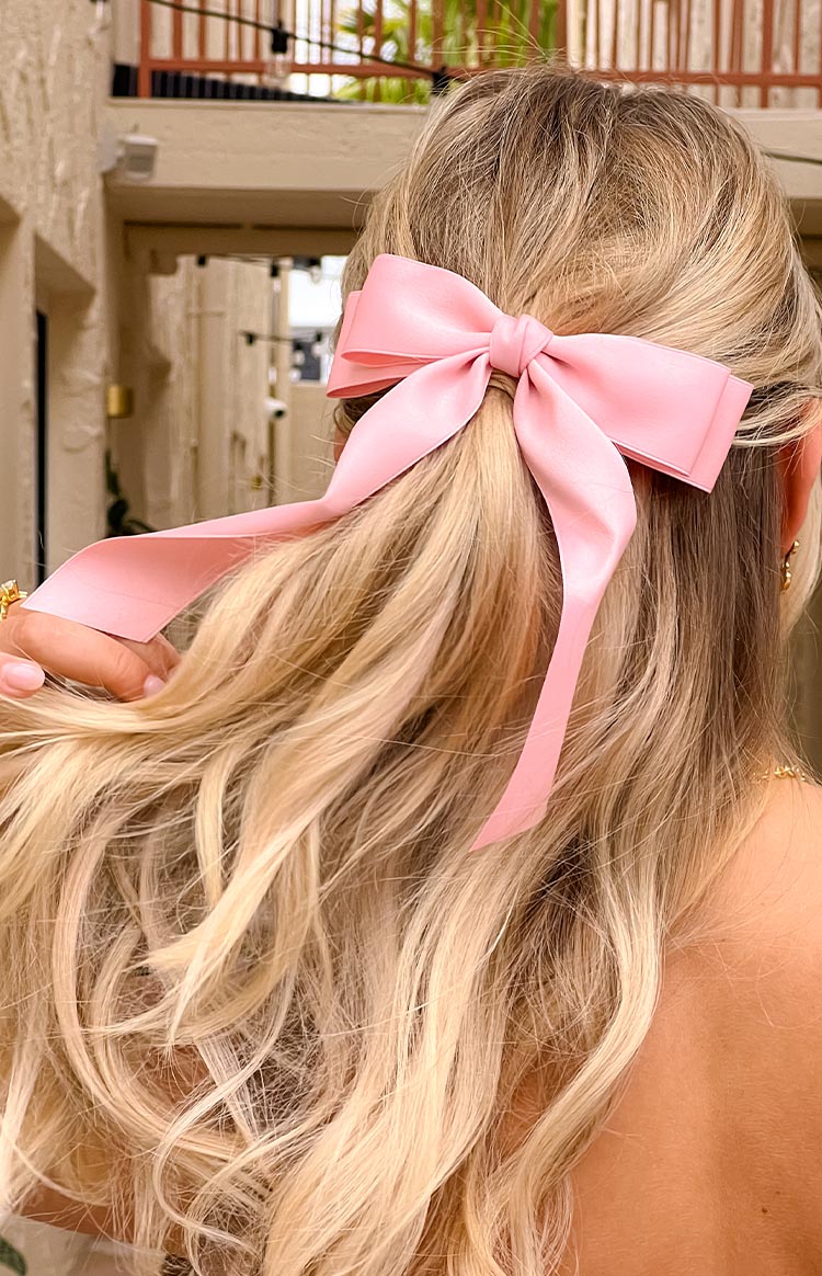Whimsy Willow Pink Bow Hair Clip (FREE over $100) Image