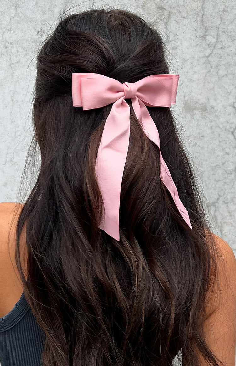 Whimsy Willow Pink Bow Hair Clip (FREE over $100) Image