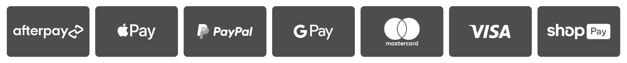 Accepted Payment Plaform Icons US